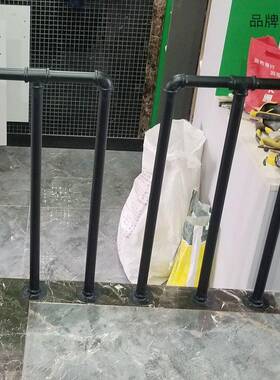 工业栏风铁内艺个性楼梯YPE扶手网红防酒吧阁楼护栏室m型复古阳台