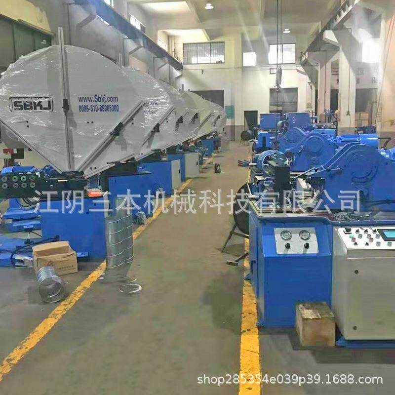 苏弯镀锌咬板圆管口合缝机圆管咬口江合缝机DMP卧式虾米头机