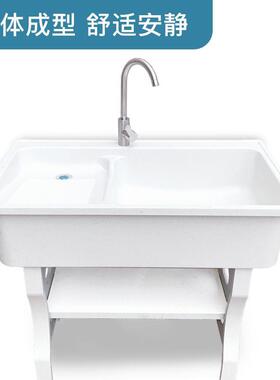 石英带石洗衣池庭搓板室外阳台家用洗洗衣VBU台院大理石衣槽台盆