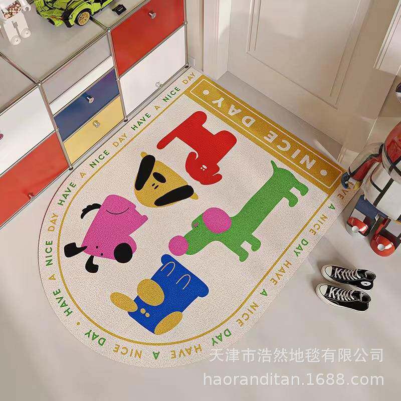 入户门地垫家用玄大门AL100644pvc丝关圈门垫进口毯门蹭土脚垫防