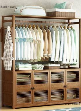 柜卧室简约现储代大衣橱衣带门装柜子物柜家用多功能简DOK易组置