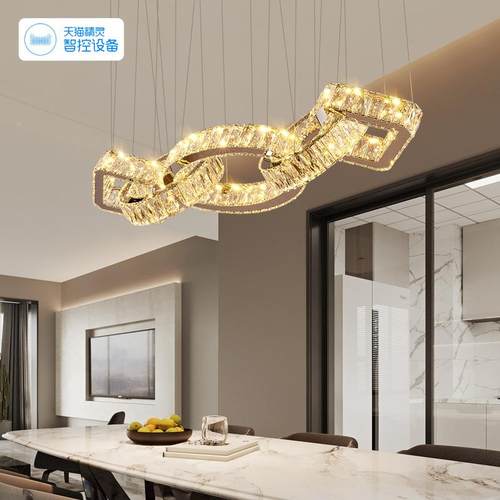 奢博泳轻风餐厅吊灯台设计感高端水晶吊灯饭创意艺术餐桌721厅吧
