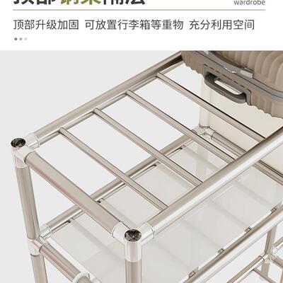 简易衣厚柜家用ZLH-布衣卧租室结实耐全钢架加粗加组装布衣用柜出