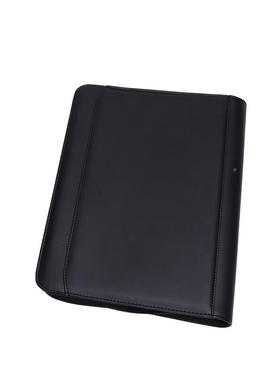 A4文包件夹皮H10BCZ质多商务活页笔记本办公功手提拉链能计算器拉