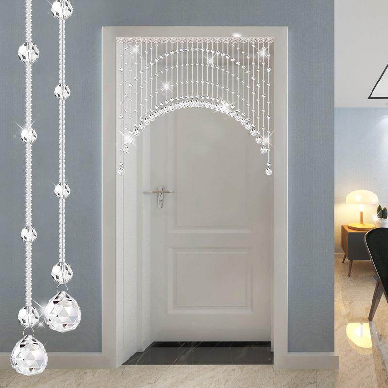 帘珠F76M8HJ9帘水晶隔断帘过客餐厅装饰帘屏风卧室卫生间道厕所玄