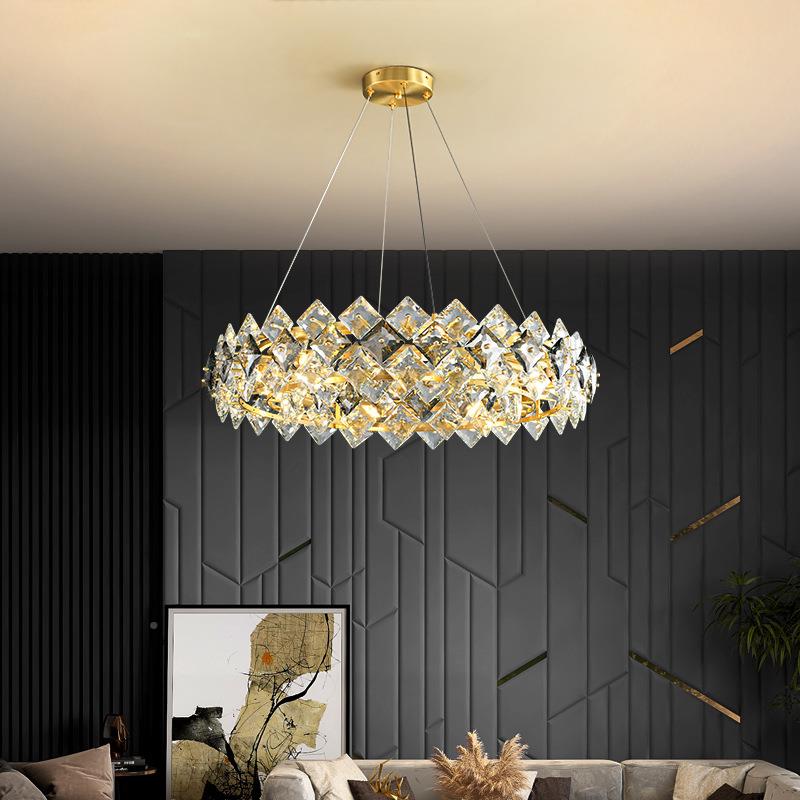 现代简约轻奢客卧厅吊灯水晶设师计室现代澳洲S42081AA饭后厅包间