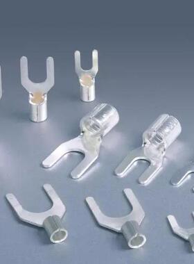 接线端头紫铜焊口T10-6U叉型UT10-6/1冷压子10平方6个大丝螺端孔