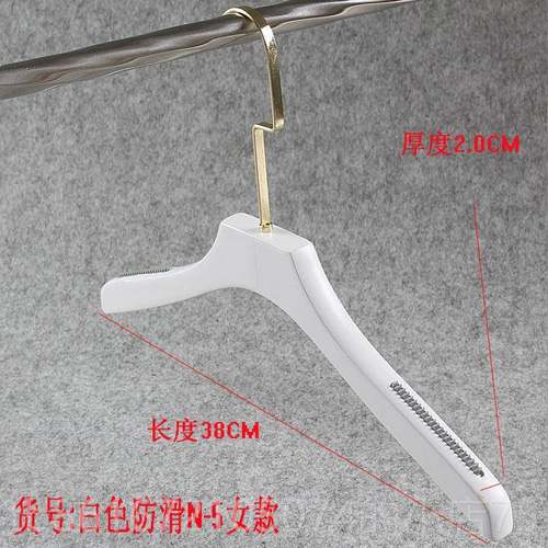 高档色衣架白实木衣架裤架装男女用覆古服装店专LOGO