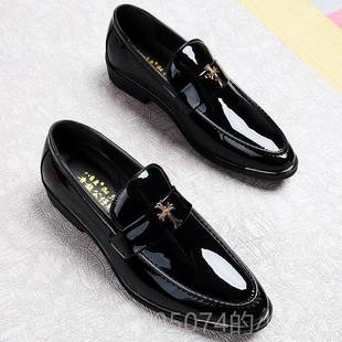 色亮春皮商休闲皮鞋 高档务季 英伦风格 新男士 发型师时髦尖头 和秋季