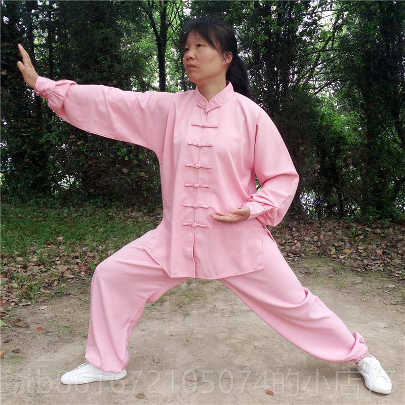 高档极服夏棉麻长袖练功服男款女春秋季武太术表演服中国风太极拳图片