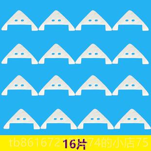 高档强磁擦玻璃窗户家清洁器配件毡16只装加大用毛器擦玻璃替换棉