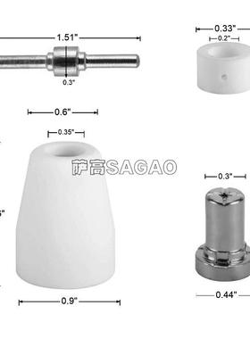 PT31/温州40/等离子切割配件镀PT-314镍LGA40电极喷嘴C2保护罩分
