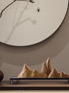 现代新中家式进门假摆件居客门MC-TY-38厅玄关招财山工艺品口造景