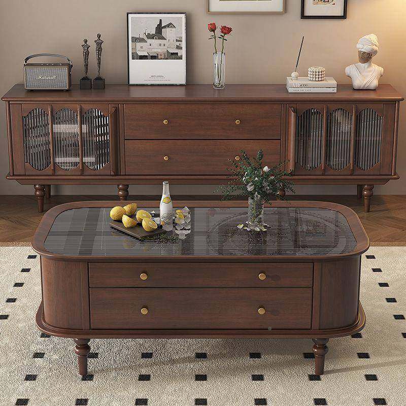 美式复组古实木茶几合轻奢用法式客柜厅NTM家电视茶几,电子元器件市场,其它元器件,淘宝优惠券,粉丝福利购,淘宝优惠卷