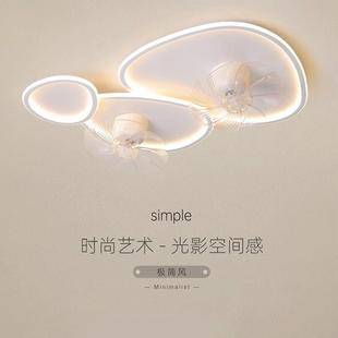 全扇光谱卧室一体摇头房间风扇灯卧室餐灯厅无品牌 风智能客厅带