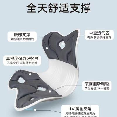 志诚护腰办坐垫靠背一体体工学公舒适透人气美臀学生矫资腰AL1004