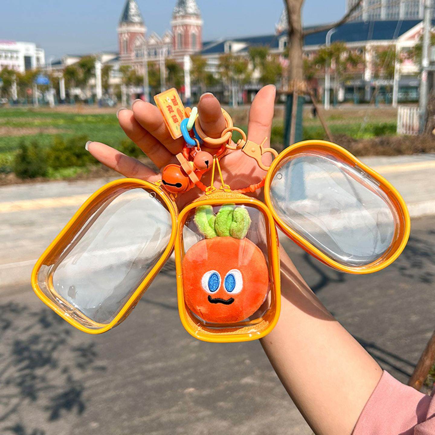 五月天胡萝卜遛娃包外出防尘收纳包明星周边玩偶透明痛包,玩具/童车/益智/积木/模型,拉杆包,淘宝优惠券,粉丝福利购,淘宝优惠卷