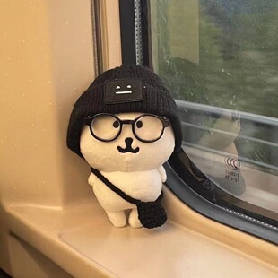 高颜值适配自嘲熊娃衣套装 熊出游三件套帽子围巾棉花娃娃