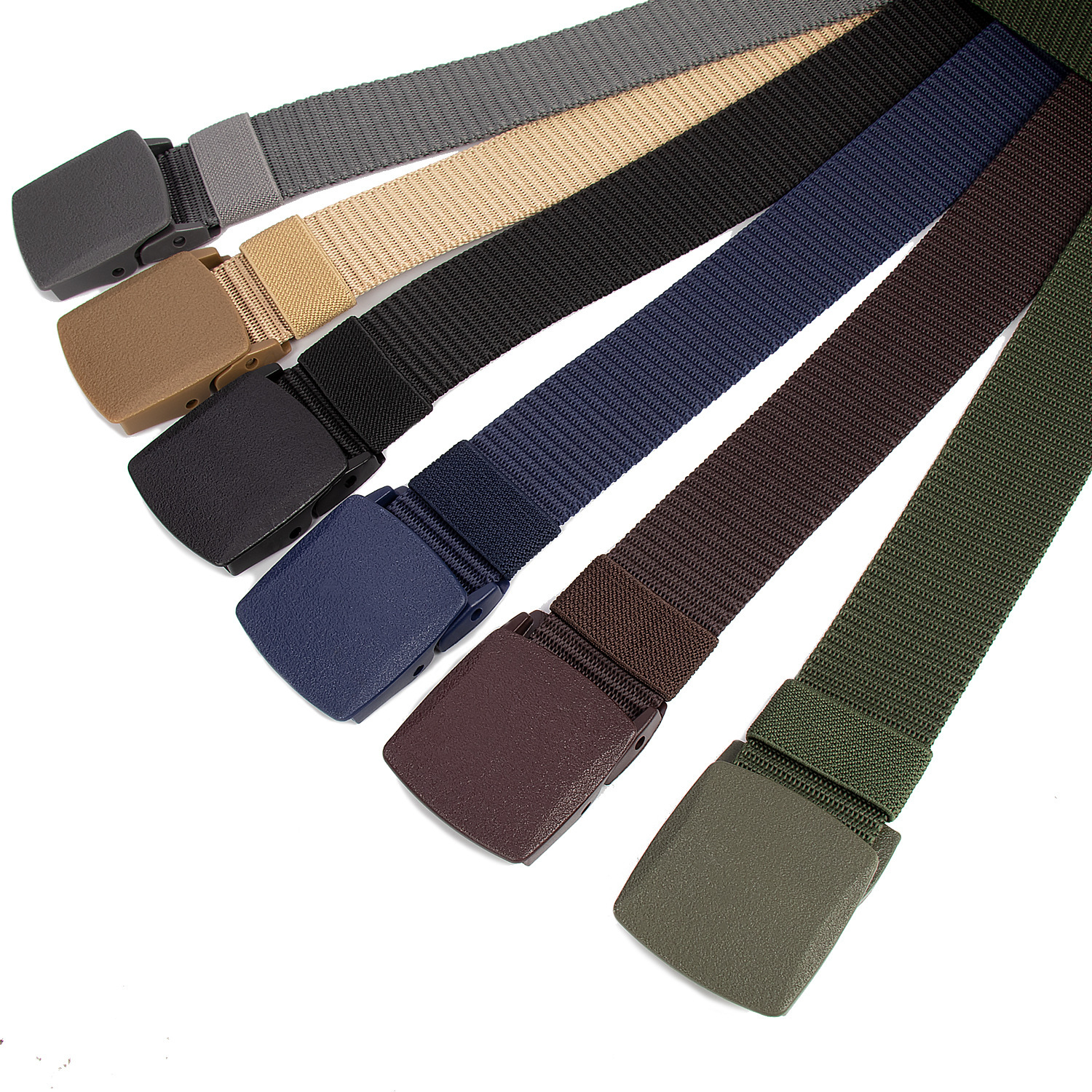 战术编织腰带男款帆布尼龙皮带