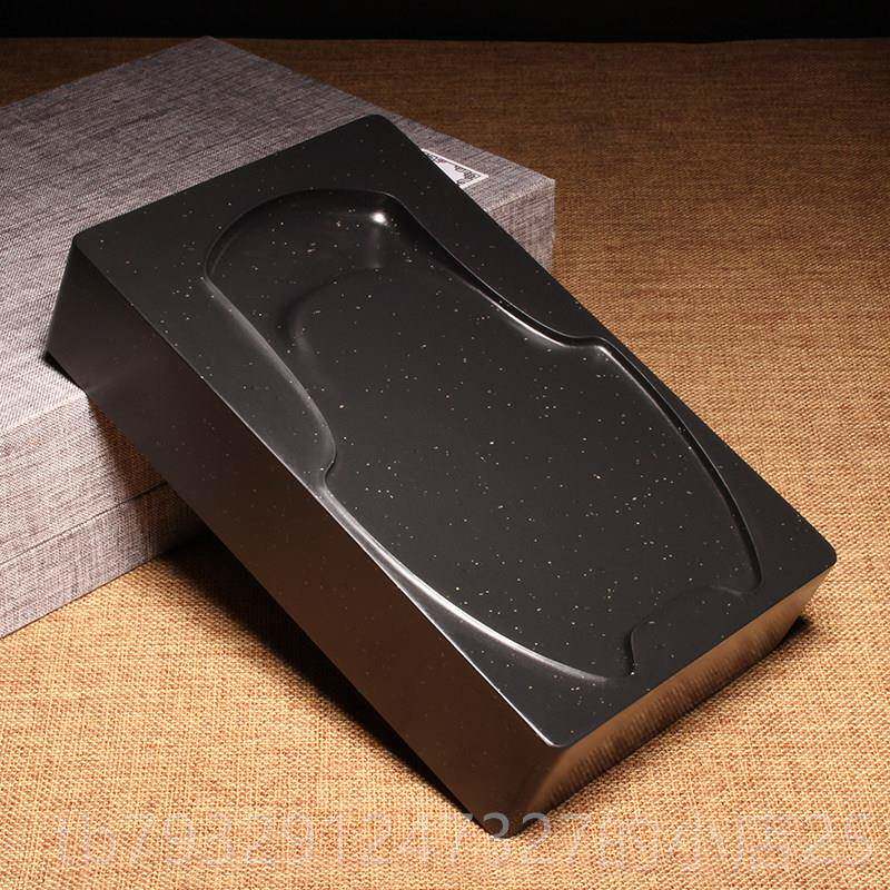 高档台仿平古安砚天然原石名砚龙尾山宝金星长方砚文房四书法歙县