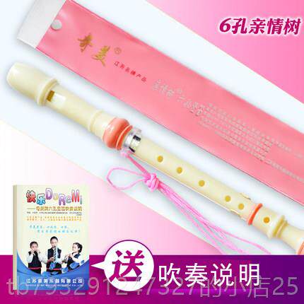 高档奇美牌音德式高孔六孔笛 8孔学生八6孔儿童初学竖笛竖 笛子C