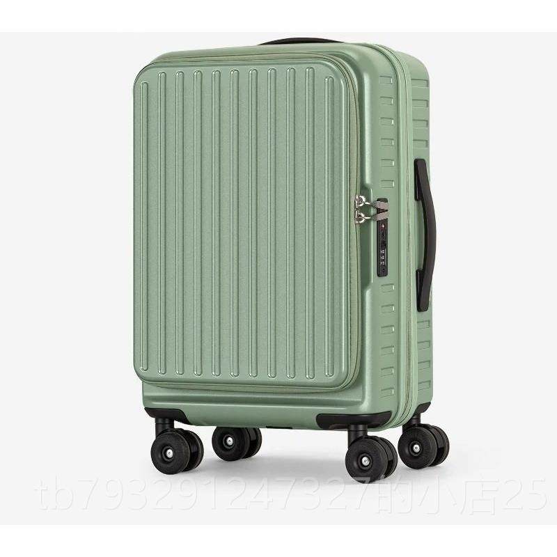 高档侧开盖行李箱海5关2锁20新款女20寸向轮登万机箱学生旅行箱拉