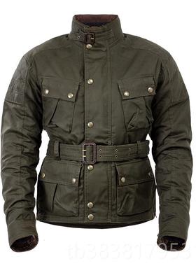 新款OGY覆古骑行拉力F防服摔秋冬保暖油蜡凯旋杜卡迪巡机逻员车外