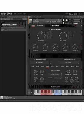 新款i鼓组节拍音k序器Teletone Audo Tympo打击乐节奏制作ontakt