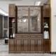 高档客厅隔间进门户玄关柜鞋 置物架实木间 中柜一入简体现代约新式