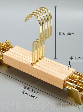 高档定制og实木衣色架防滑成人服装店男装女装o专用木质原木l衣服