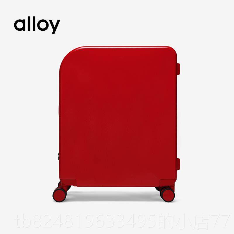 高档alloy阿乐乙行李箱红拉杆登机箱箱结婚轻便密旅行箱色可携式