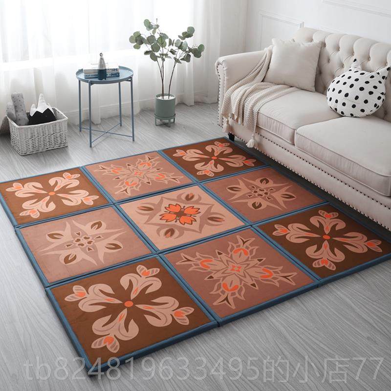 高档儿拼接爬行垫xpe泡沫防地儿童加垫厚宝宝摔垫床边地婴毯客厅