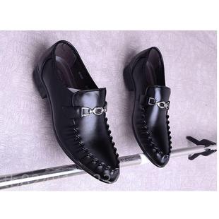 青年尖头白鞋 英韩版 休闲男季 新款 潮鞋 伦商务婚鞋 款 2皮025 春夏男士