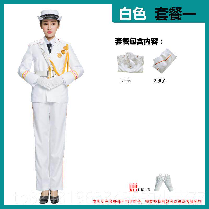 高档中学升旗式服装队乐服装文化程组工击鼓仪服舞台小鼓乐队表演