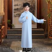 高档男童服中国风拜服古装 公子少国汉年学演出爷服民国风 儿童唐装