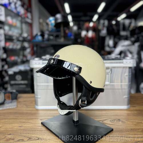 高档覆bornfree日式古小盔体盔60哈雷机车头h盔男女款Sorty半夏季