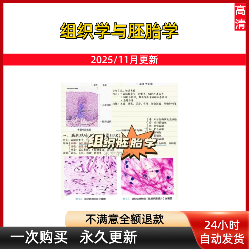 组织学与胚胎学笔记组织胚胎学临床医学生第九版全套期末复习考试