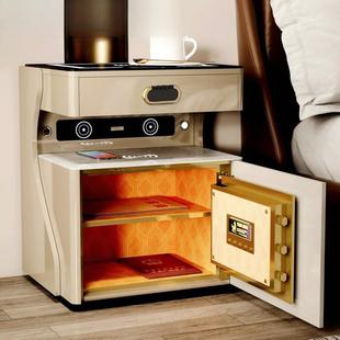 家用智能床头柜保险箱一体多功能无线充电保险柜卧室床边柜收纳柜