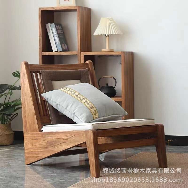 复古老榆木圈椅民宿咖啡厅装饰靠背休闲椅家用阳台禅意喝茶椅餐椅