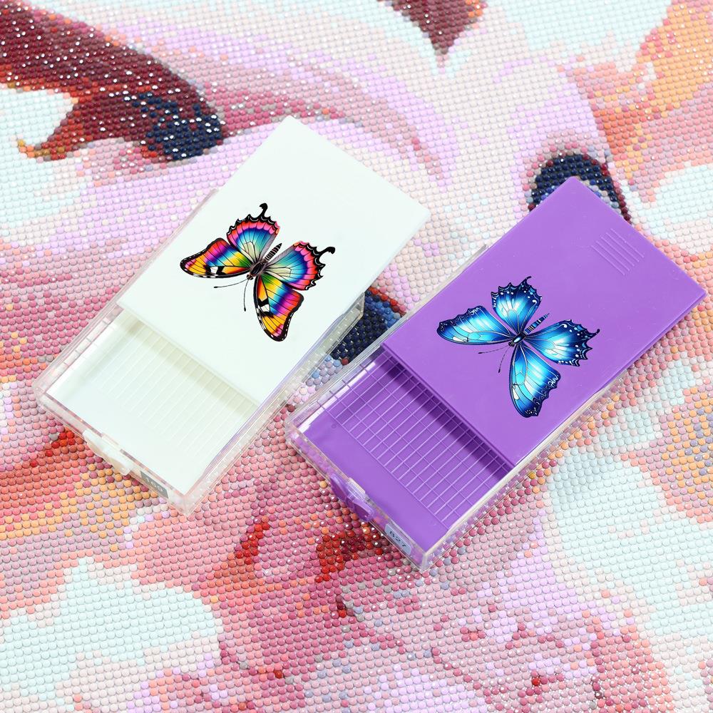 钻石画新款蝴蝶多功能翻钻盘 漏斗筛钻盘分钻盘DIY钻石绣工具套装