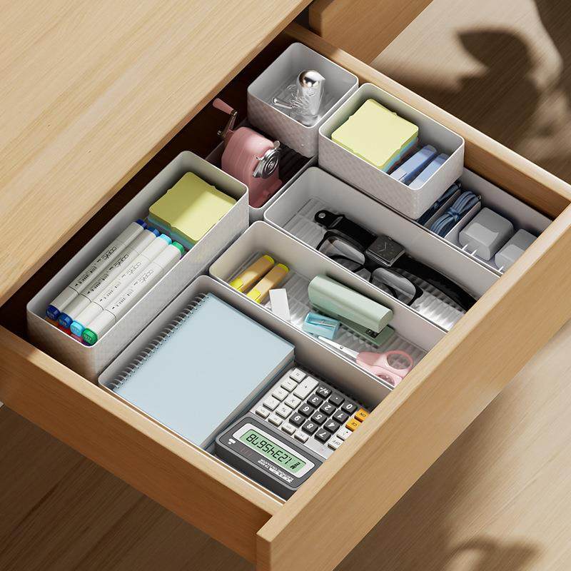 抽屉收纳盒办公室桌面收纳文具盒家用收纳盒