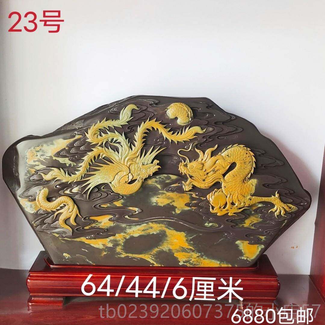 正品瑶族雕砚攀枝客花精龟品厅摆件黄龟绿龟山水摆件手砚端砚