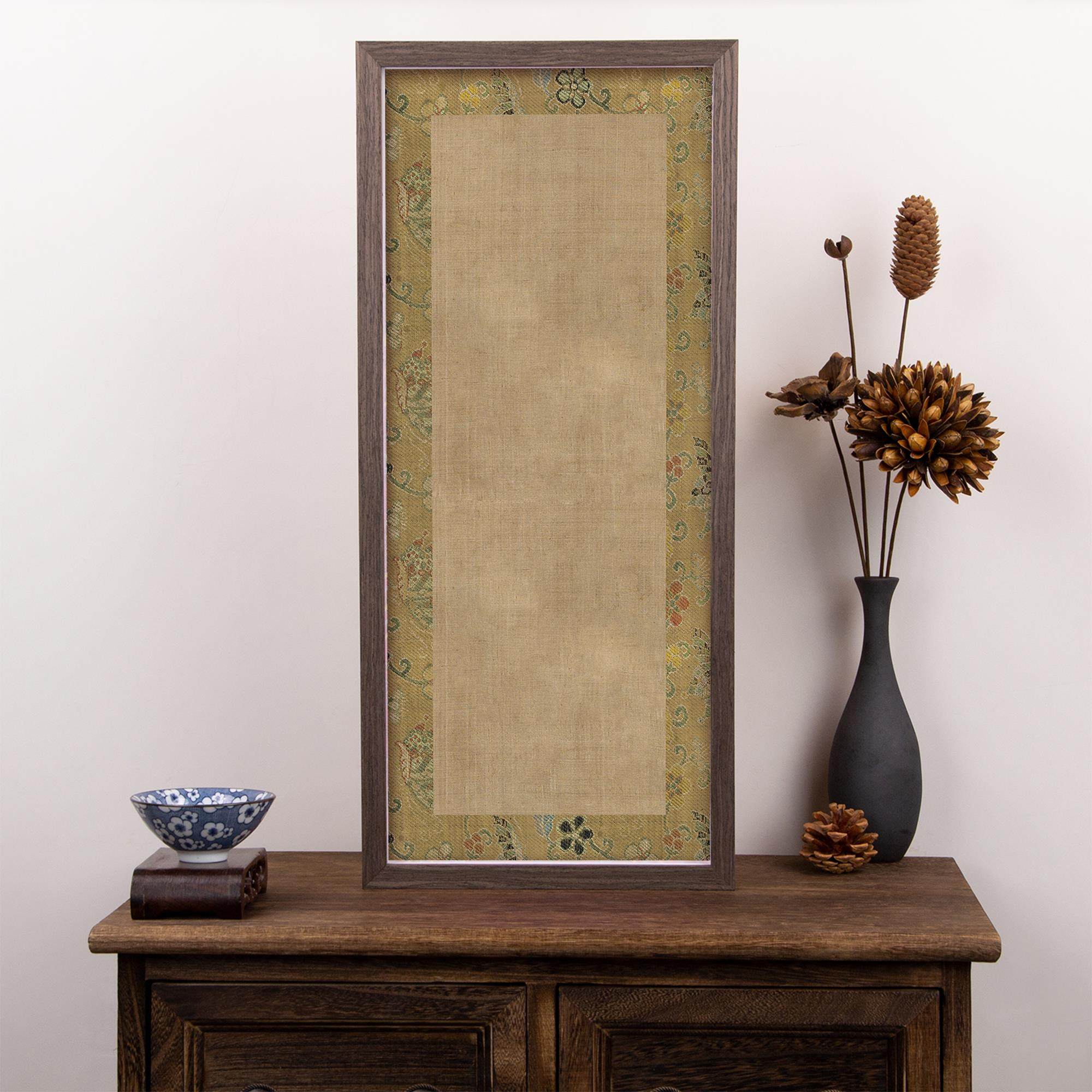 实木相框空框定制长方形摆台中式书法空白字画框装裱国画框架裱框