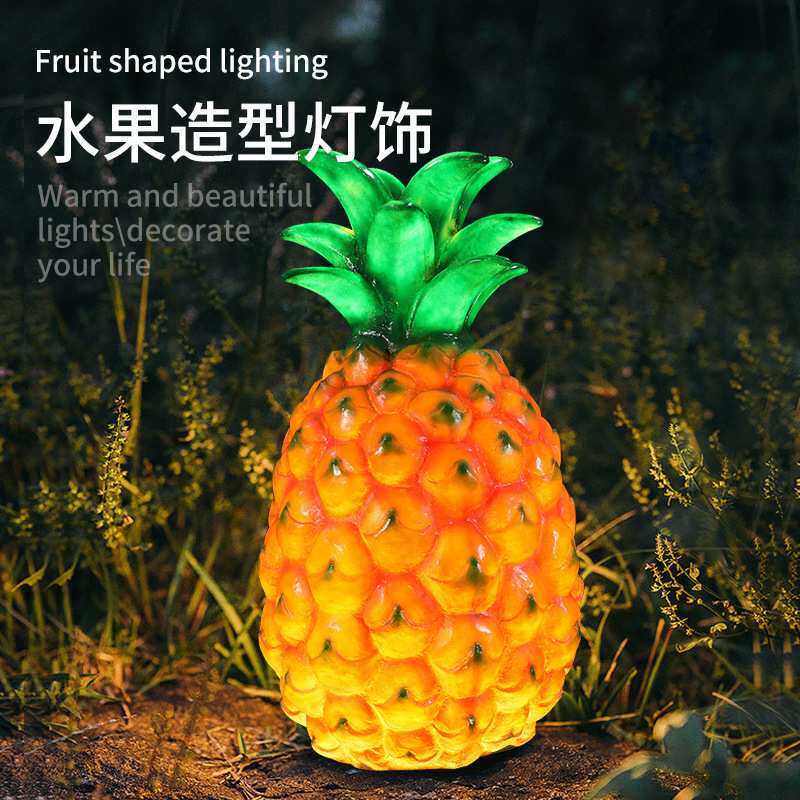 户外玻璃钢雕塑发光led庭院灯仿真绿植火龙果室外公园装饰景观灯