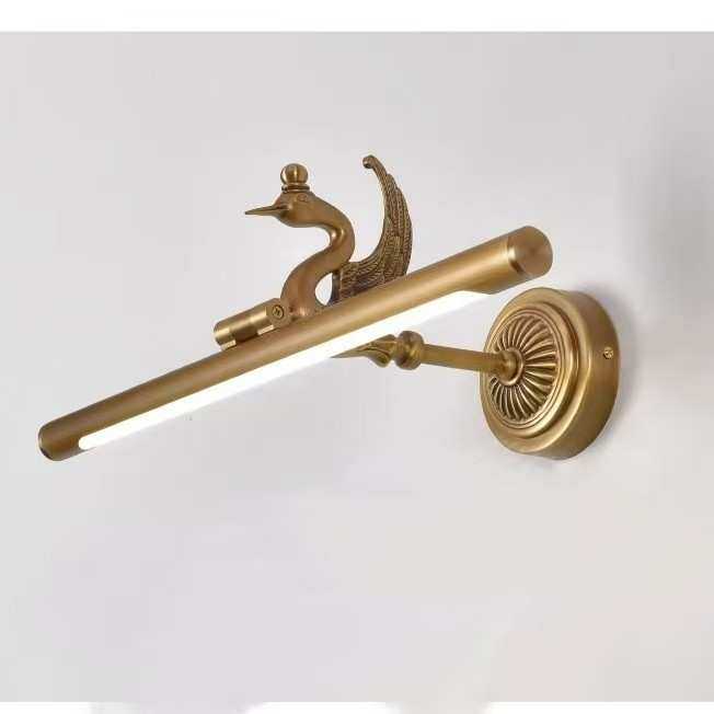 北欧镜前灯全铜简约现代创意可伸缩调节浴室卫生间镜柜化妆台壁灯