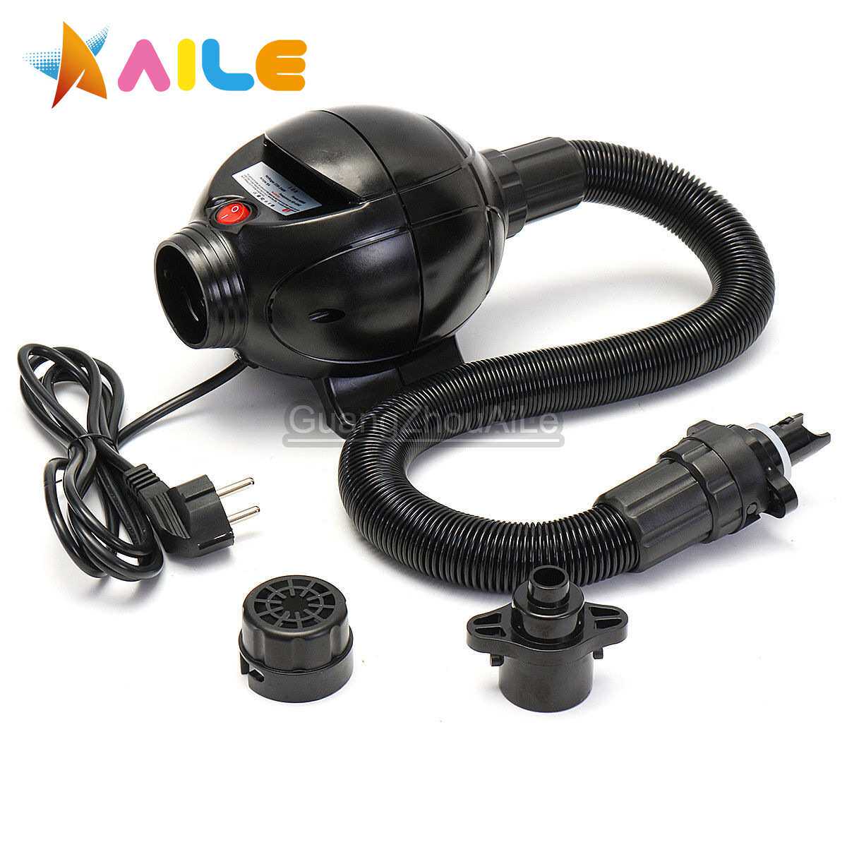 Aile800W220V电动充气泵闭气气模体操垫碰碰球专用水上产品厂家直
