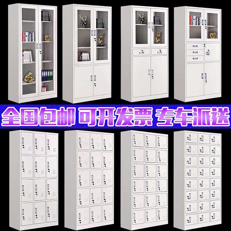 上海办公室文件柜铁皮柜资料柜档案柜凭证员工更衣柜带锁储物ggω