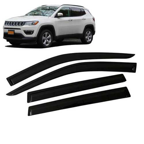 适用吉普Jeep COMPASS 2018-2022晴雨挡侧窗导流板雨眉加厚注塑透