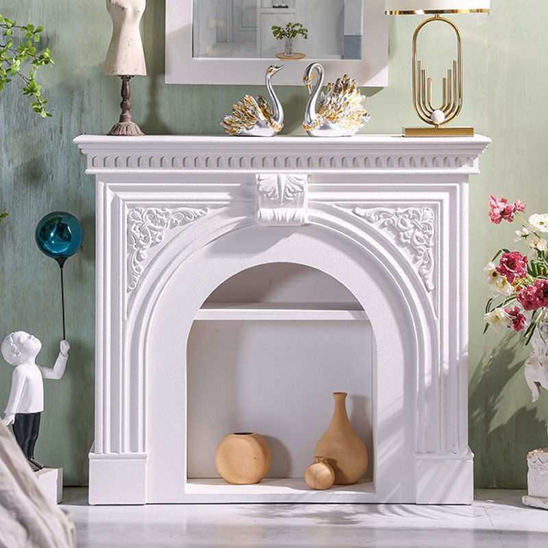 法式壁炉装饰柜玄关复古雕花欧式民宿别墅客厅美式仿真壁炉架