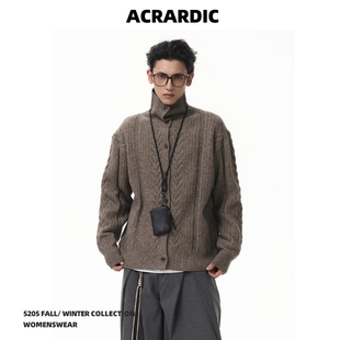 毛衣男vintage做旧感慵懒保暖针织衫 ACRARDIC秋冬美式 老钱风开衫